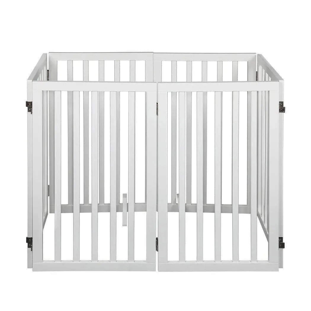 PaWz Wooden Pet Gate - White