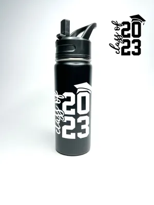 Personalized Insulated Stainless Steel Graduation 2023 GRAD 18/32oz Hydro Bottle
