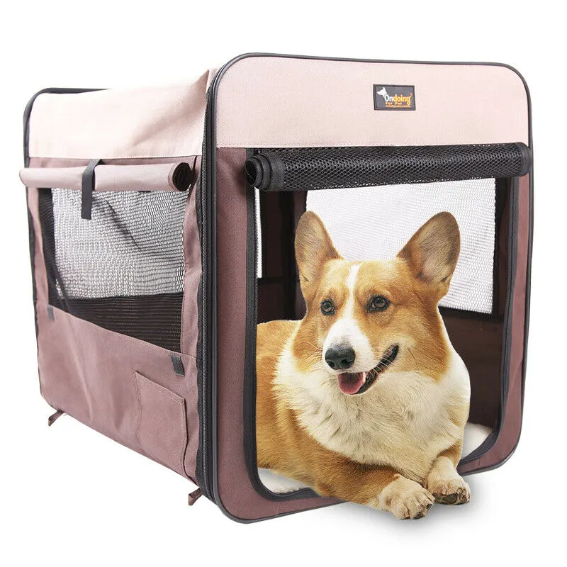 Pet Carrier Bag Soft Dog Crate Cage Kennel Tent House Foldable Portable Car Bed