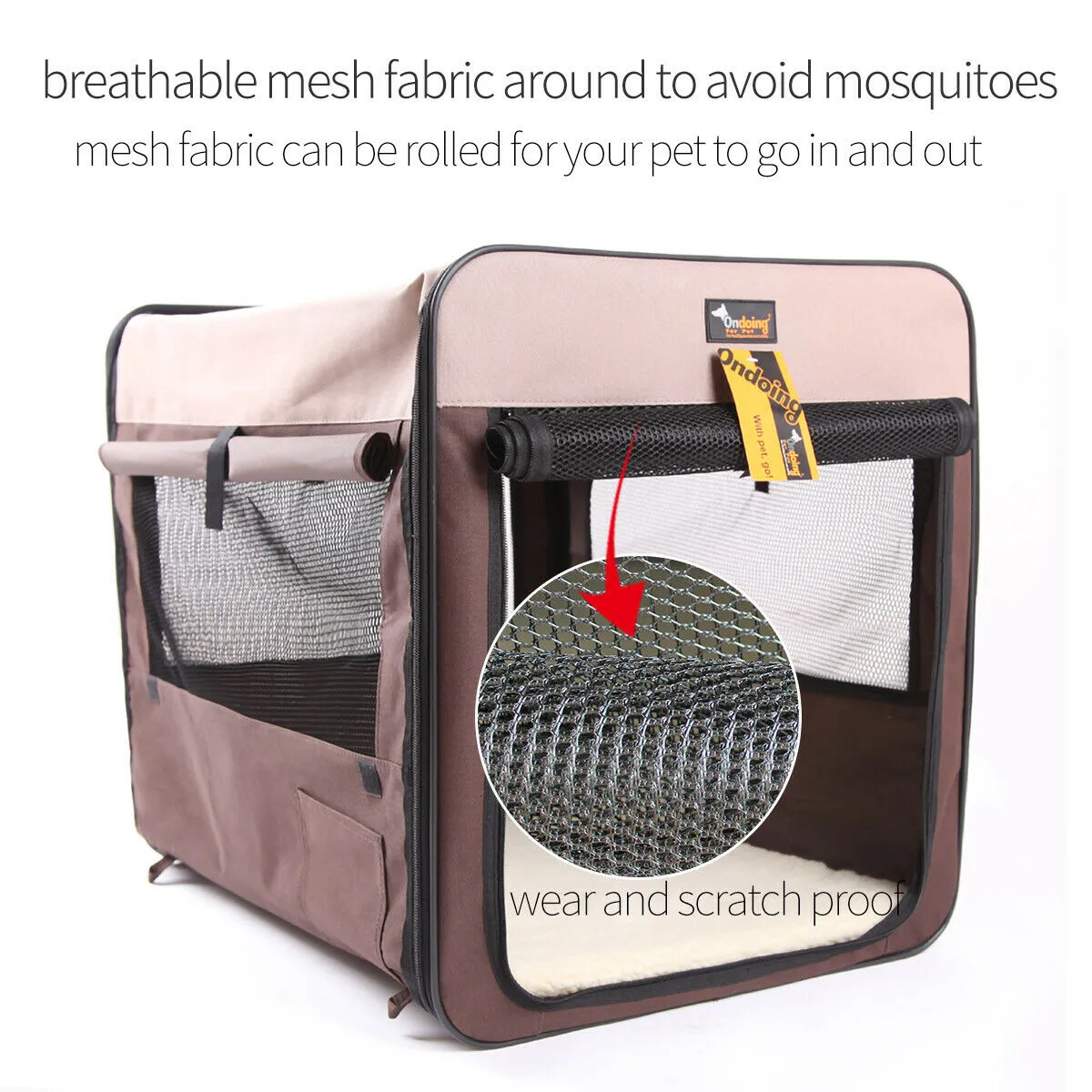 Pet Carrier Bag Soft Dog Crate Cage Kennel Tent House Foldable Portable Car Bed