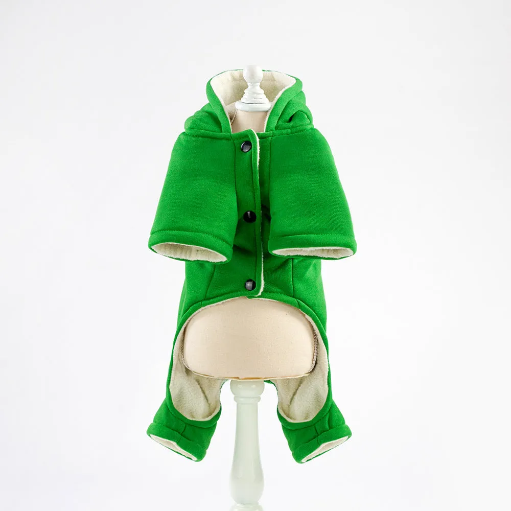 Pet / Dog/ Cat Green Coat with Dragon Scales
