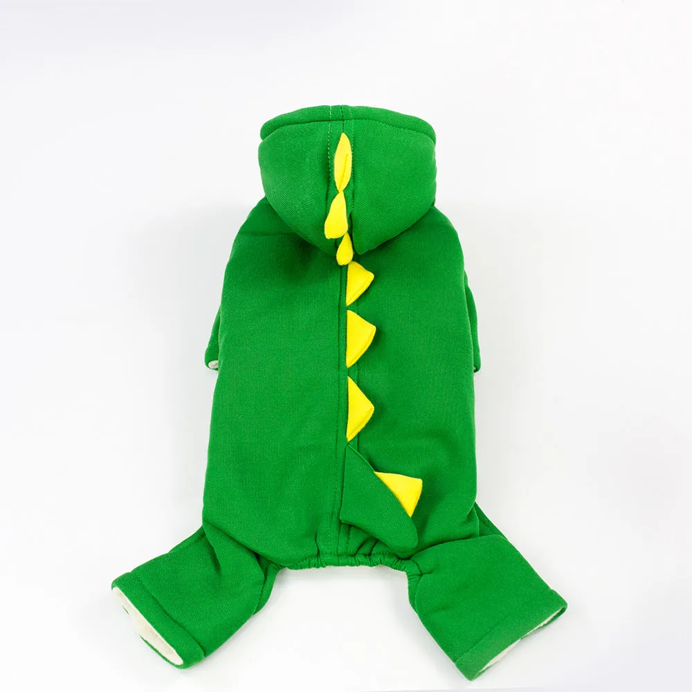 Pet / Dog/ Cat Green Coat with Dragon Scales