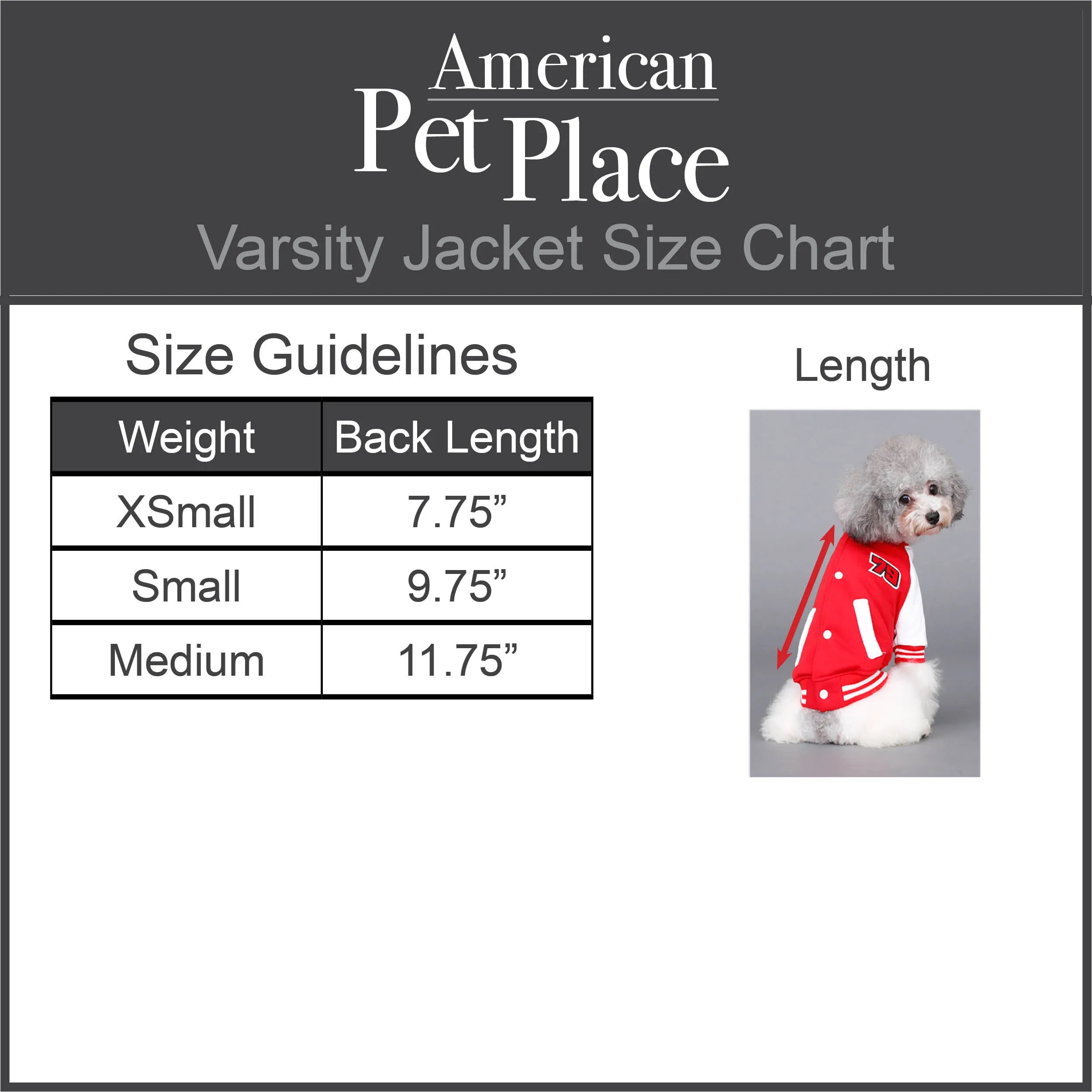 Pet / Dog /Cat Varsity Jacket