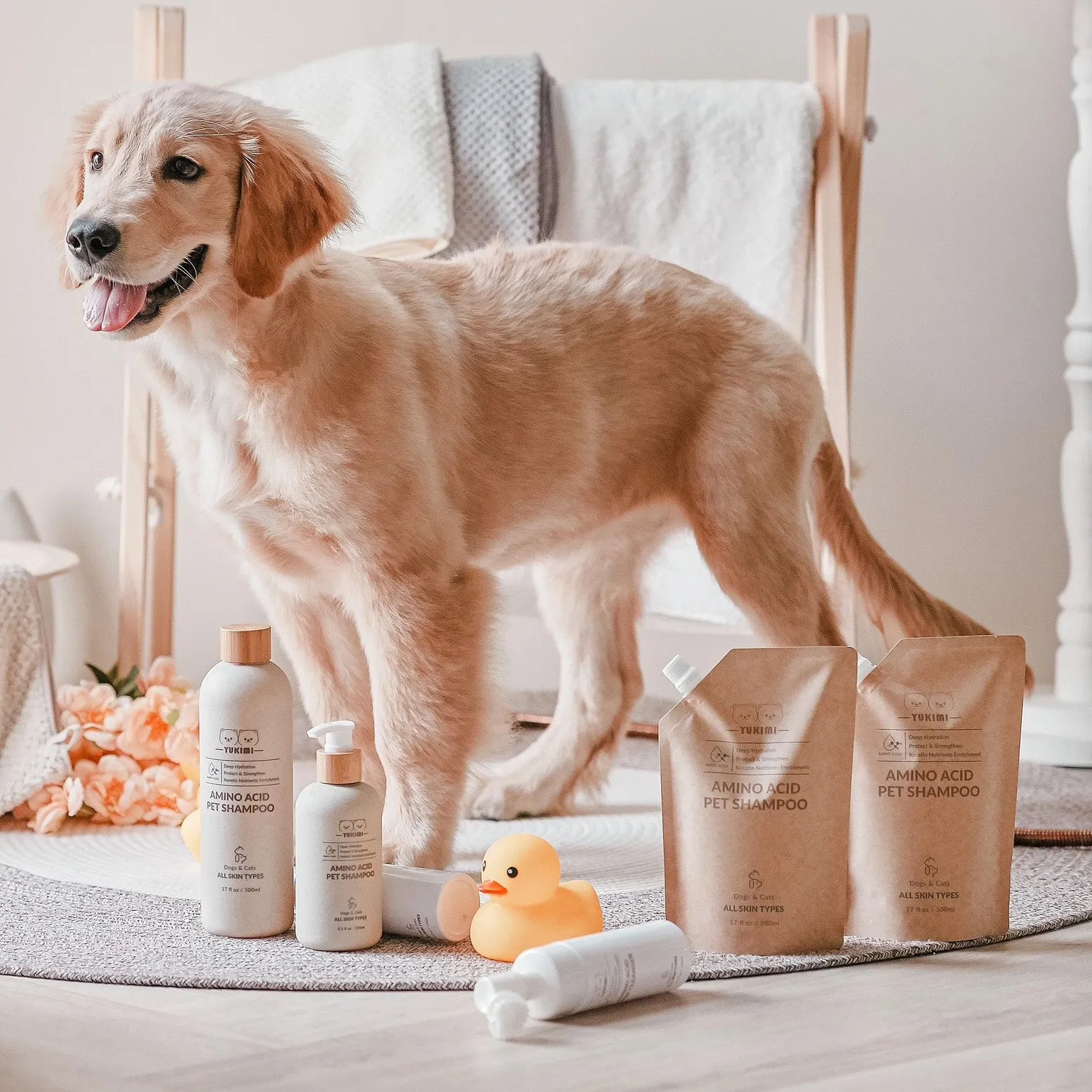 Pet Shampoo Amino Acid, Organic and Vegan, Refill Pouch - 500ml