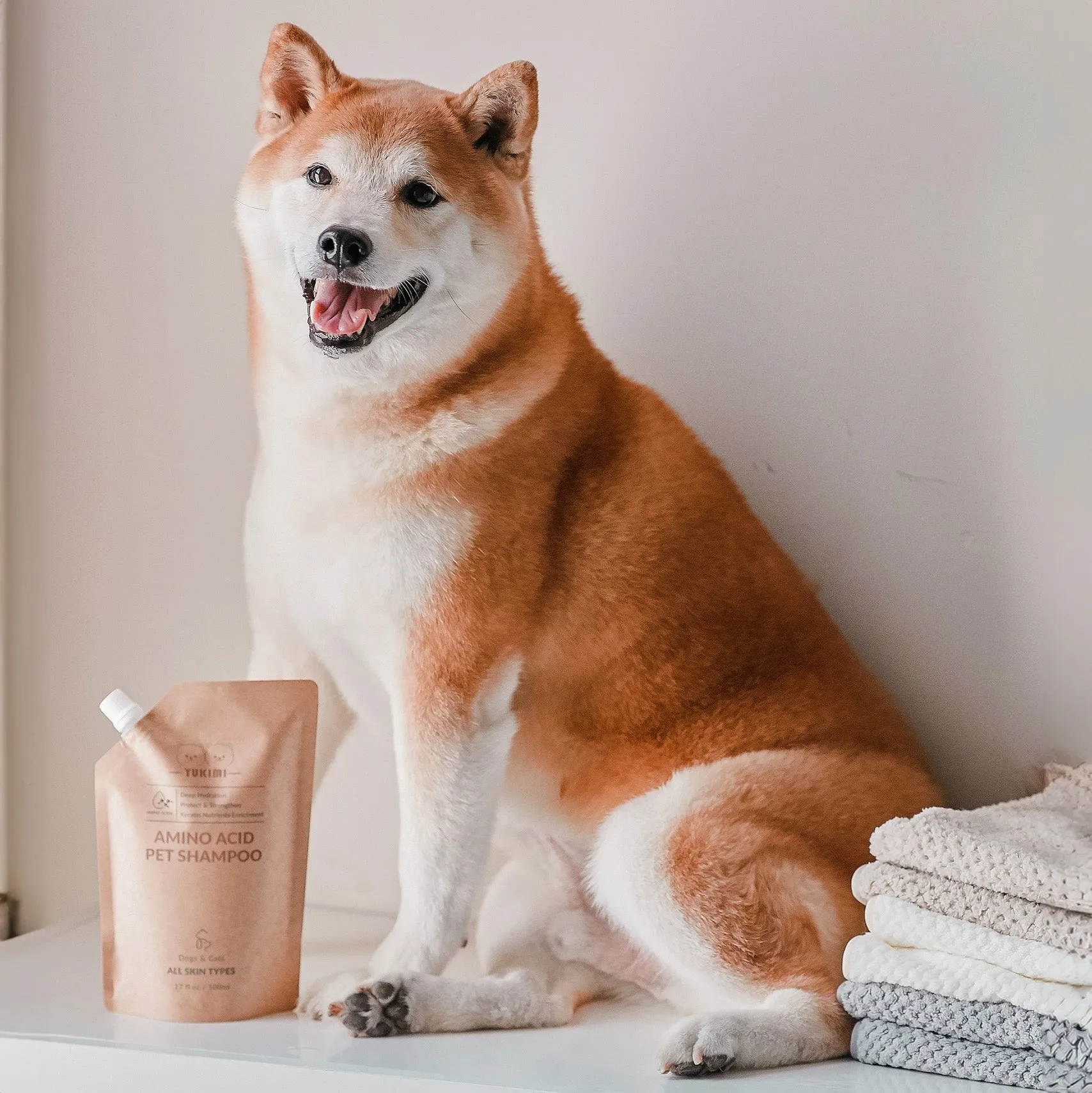 Pet Shampoo Amino Acid, Organic and Vegan, Refill Pouch - 500ml