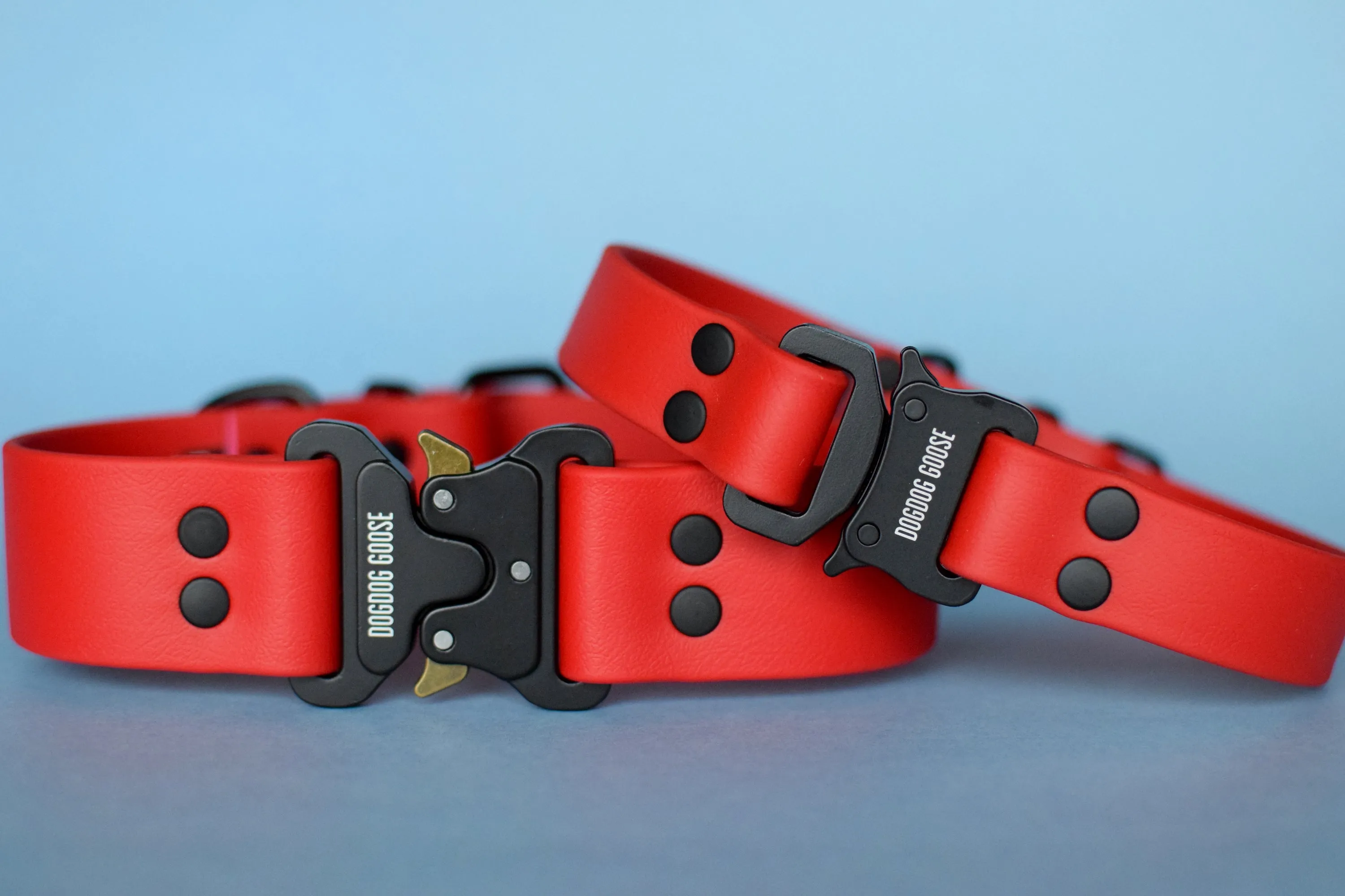 PREMADE COLLECTION - Red & Black Biothane Dog Collar