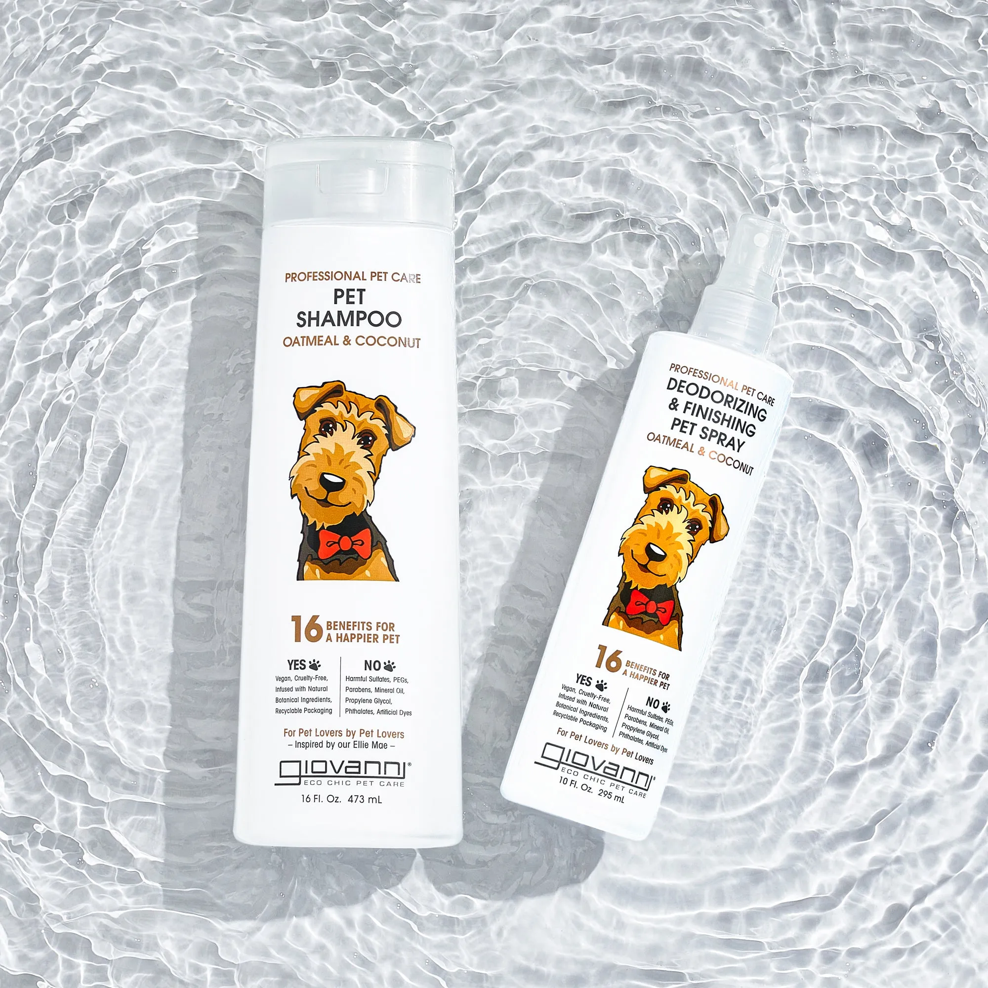 PROFESSIONAL PET DEODORIZING & FINISHING SPRAY - OATMEAL & COCONUT