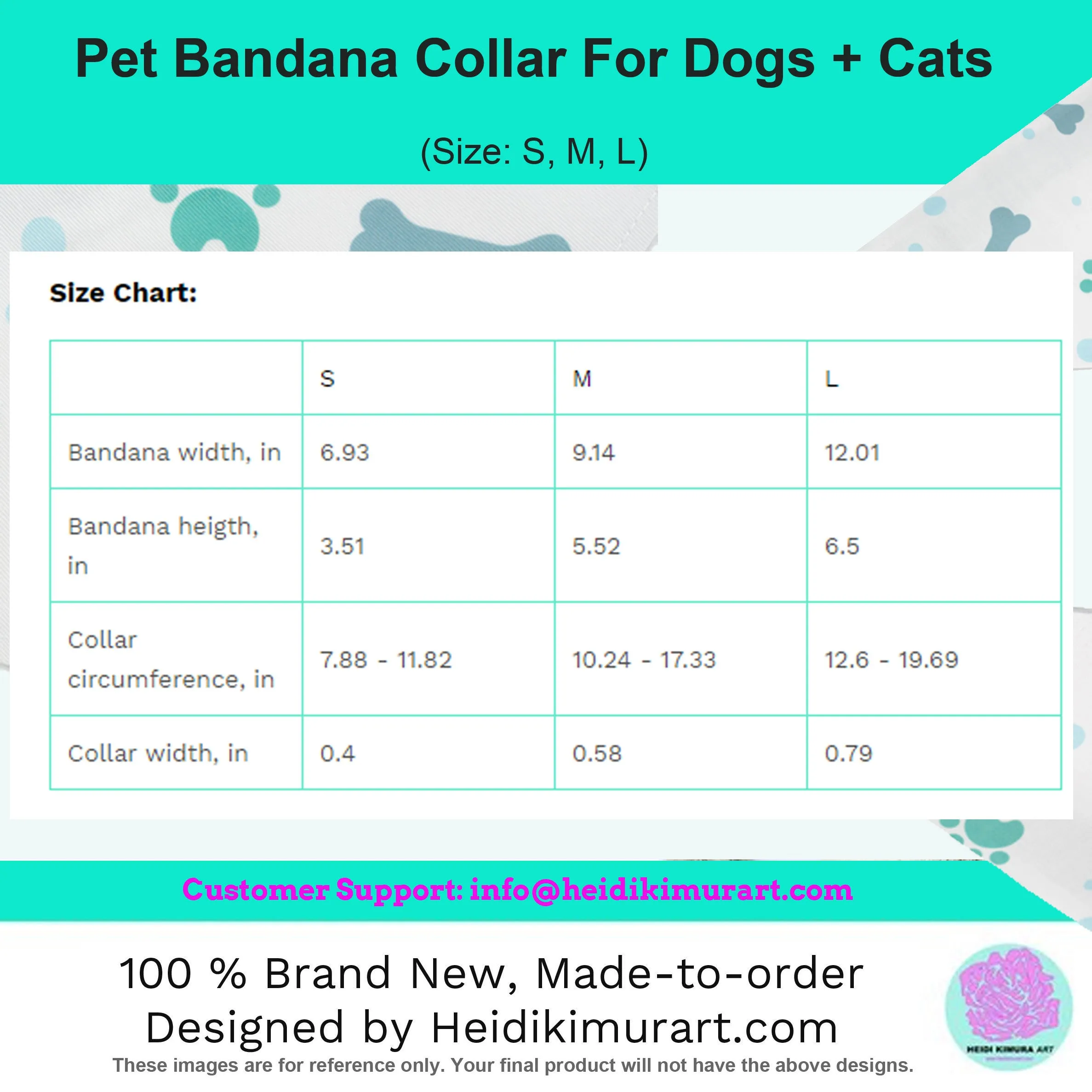 Purple Pet Bandana Collar, Best Cute Mother's Day Special For Cat/ Dog Moms-Printed in USA
