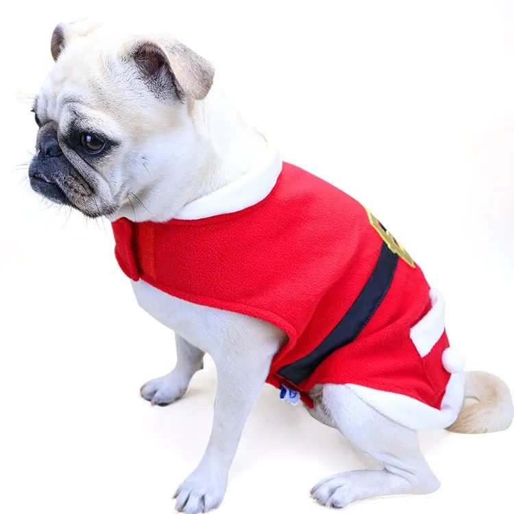 Shiny Velvet Pet Christmas Coat