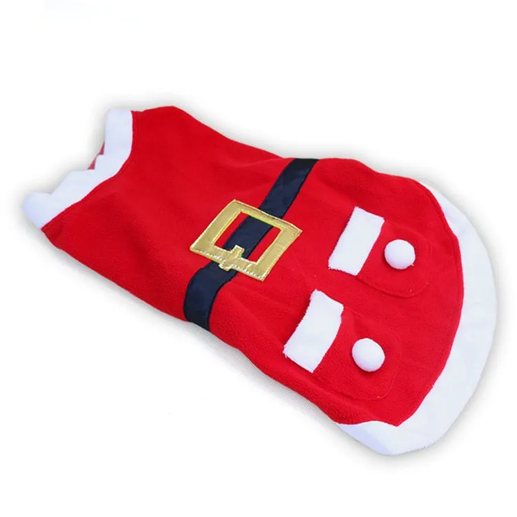 Shiny Velvet Pet Christmas Coat