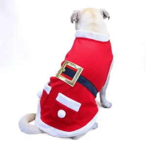 Shiny Velvet Pet Christmas Coat