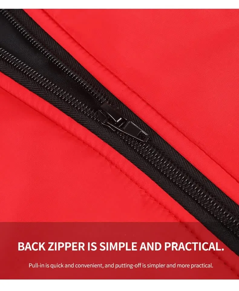 Size 6XL Red Reflective Winter Dog Jacket - Warm & Waterproof Outdoor Coat for Large Breeds