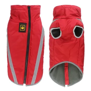 Size 6XL Red Reflective Winter Dog Jacket - Warm & Waterproof Outdoor Coat for Large Breeds