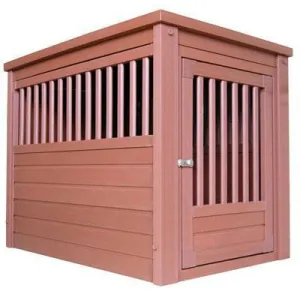 Sml Dog Crate End Table Russet