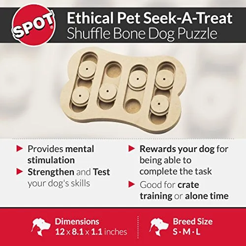 SPOT Interactive Seek-A-Treat Dog Toy Puzzle