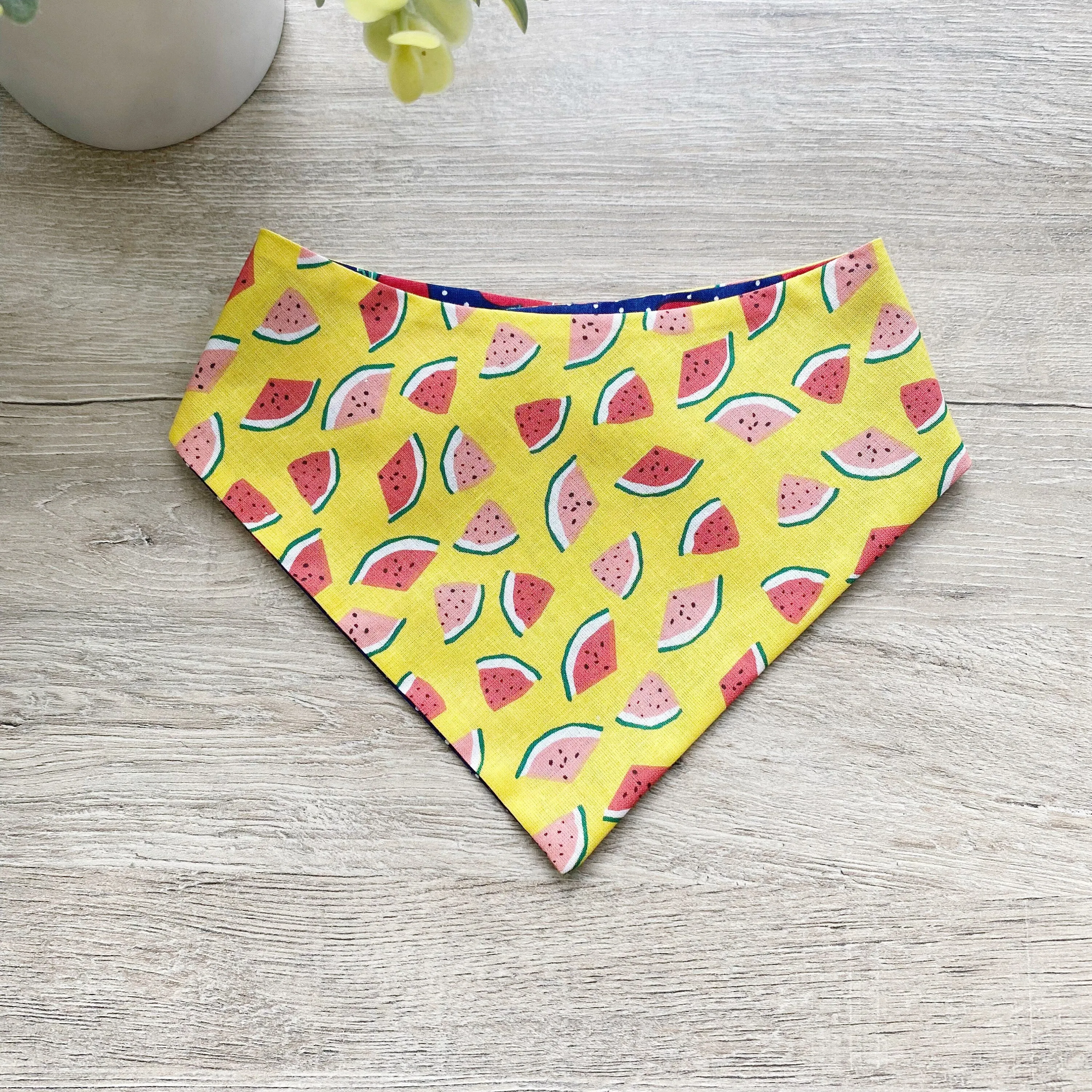 Summer Dog bandana, apples & watermelon Dog bandana