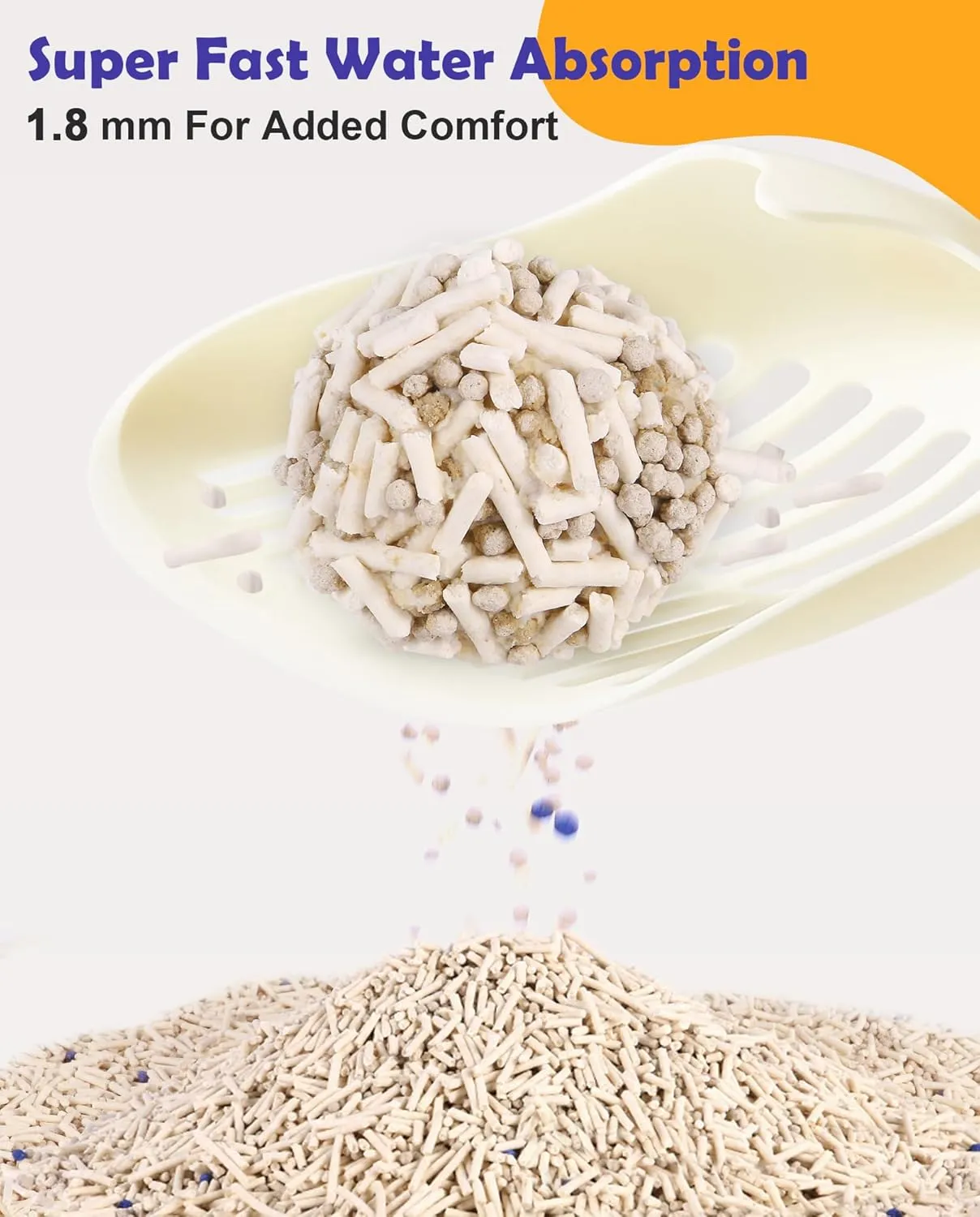 Tofu Mixed Cat Litter,Strong Clumping Cat Litters,Odor Control and Ultra Absorbent Water Bentonite Tofu Cat Litter,Dust-Free (11Pound, Original)