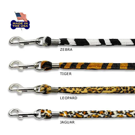 Velvet Animal Prints Pet Dog Leash