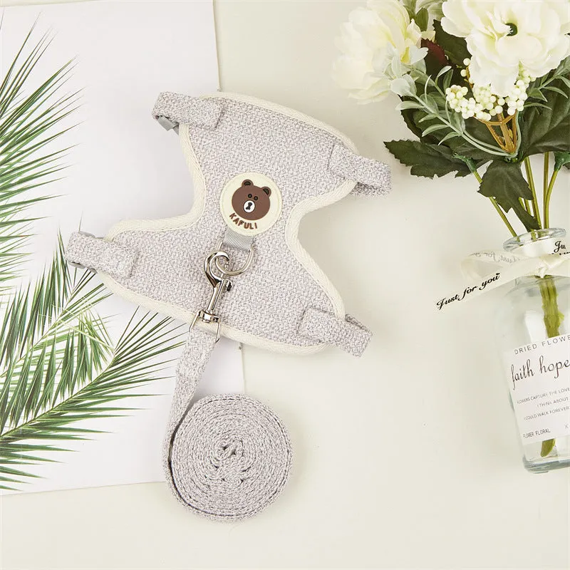 Wholesale Vest Style Small Dog Harness Leash