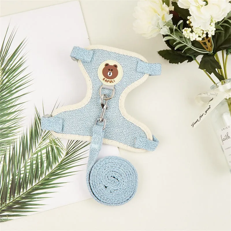 Wholesale Vest Style Small Dog Harness Leash
