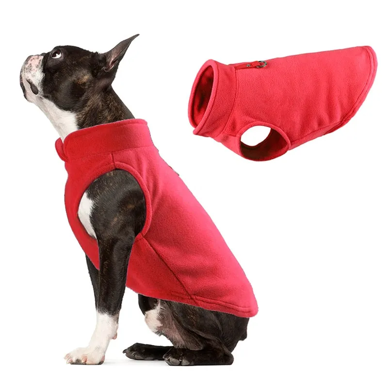 Winter Fleece Dog Cat Jacket Vest