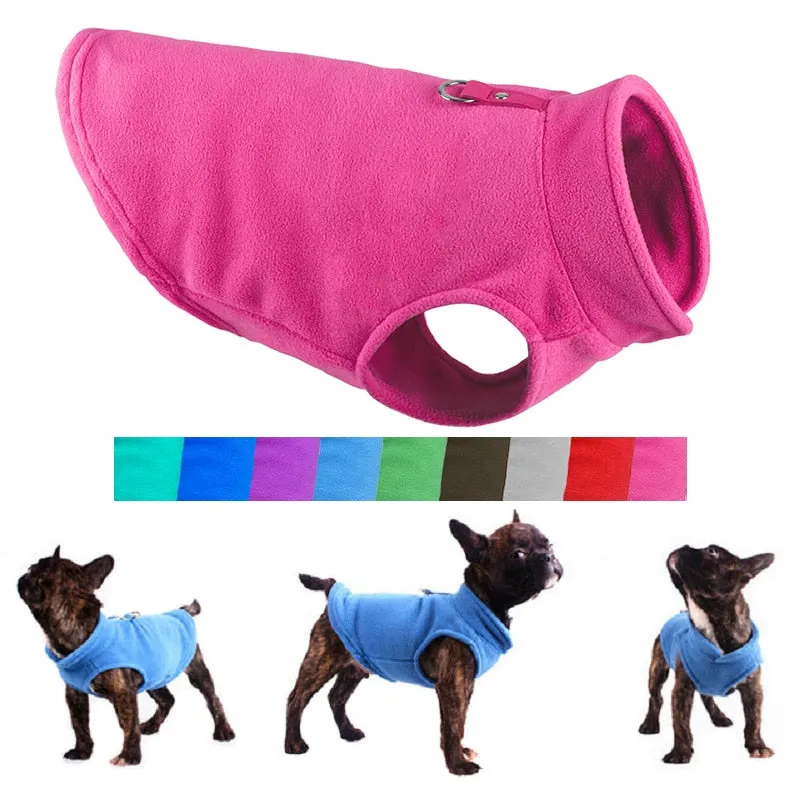 Winter Fleece Dog Cat Jacket Vest