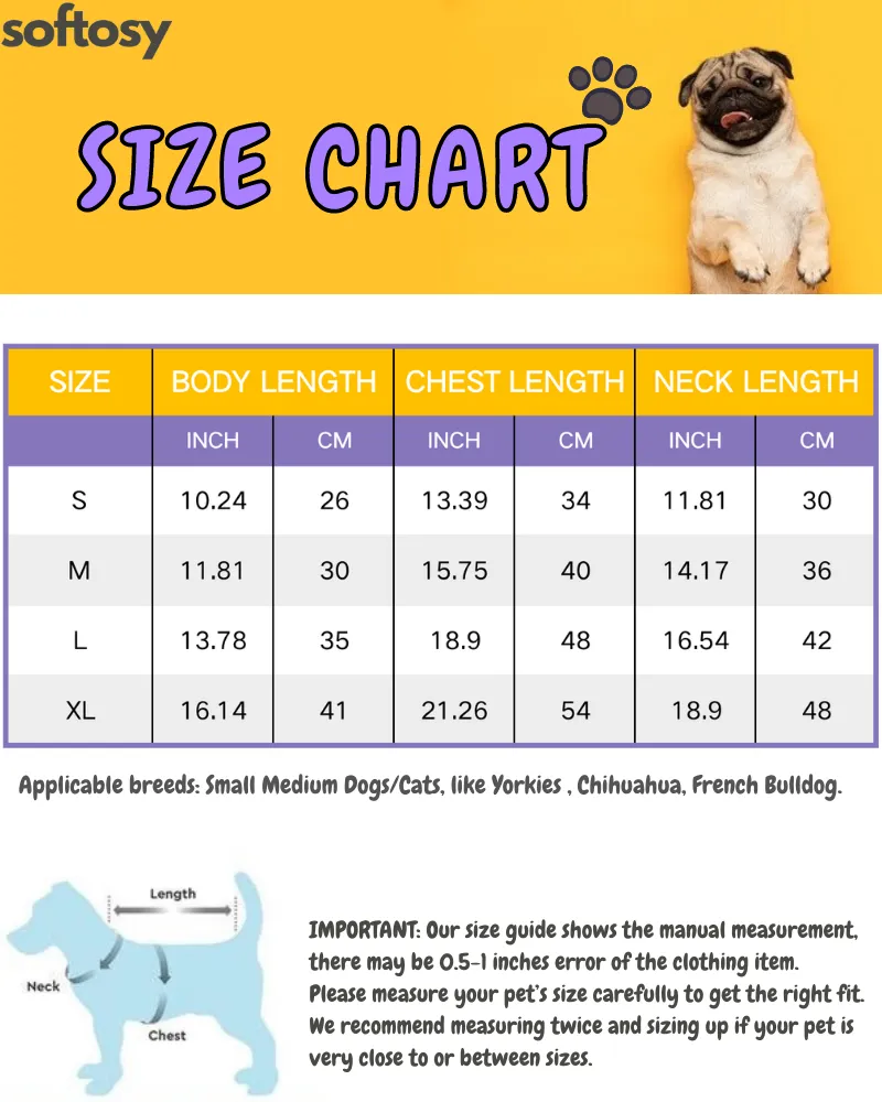 Winter Fleece Dog Cat Jacket Vest