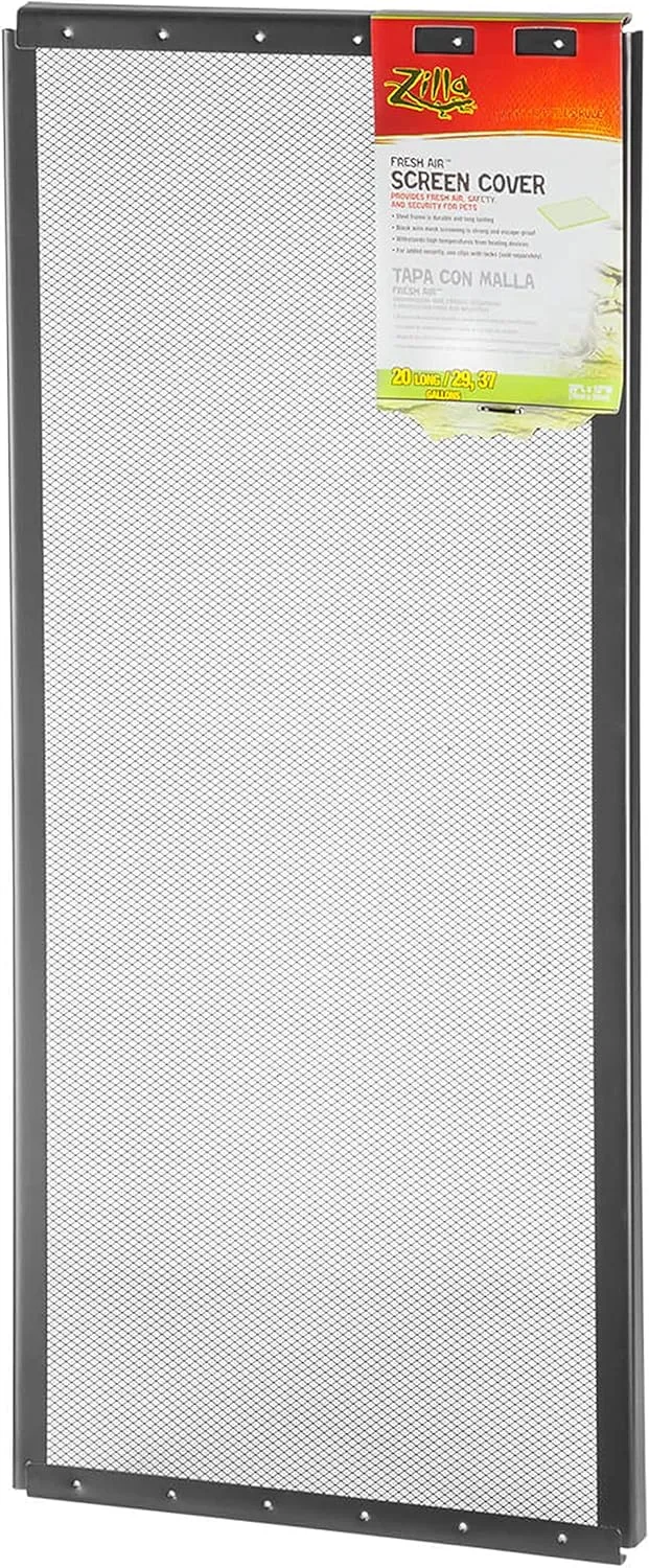 Zilla Pet Reptile Terrarium Fresh Air Screen Cover, 30" x 12"
