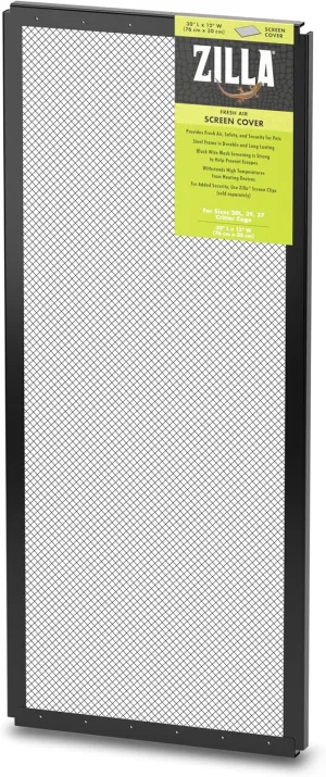Zilla Pet Reptile Terrarium Fresh Air Screen Cover, 30" x 12"